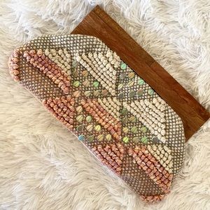 Large Boho Clutch